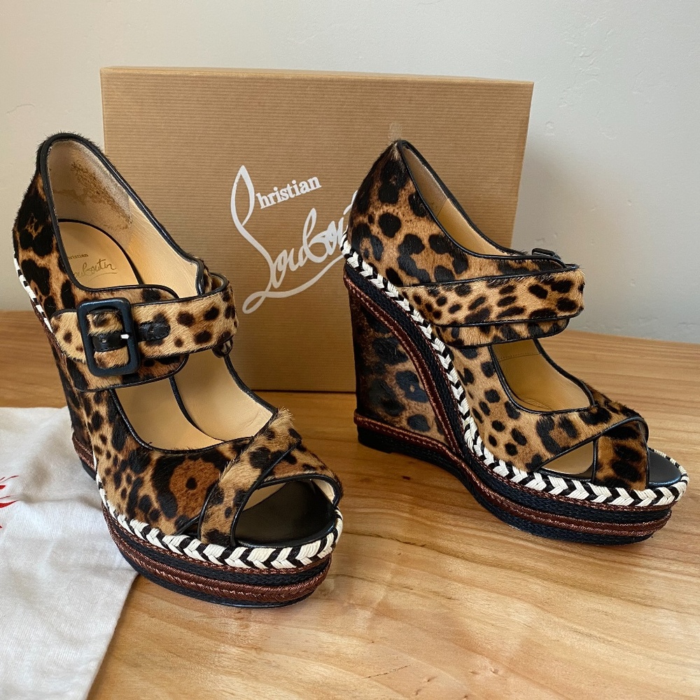 CHRISTIAN LOUBOUTIN Highlander 140 Ponyhair Pumps